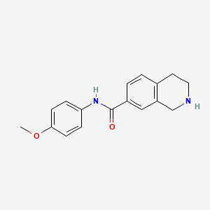 N-(4-methoxyphenyl)-1,2,3,4-tetrahydroisoquinoline-7-carboxamide
