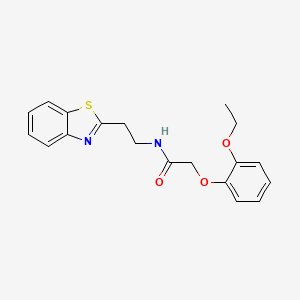 molecular formula C19H20N2O3S B7627829 N-[2-(1,3-benzothiazol-2-yl)ethyl]-2-(2-ethoxyphenoxy)acetamide 