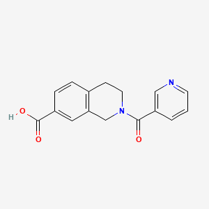 2-(pyridine-3-carbonyl)-3,4-dihydro-1H-isoquinoline-7-carboxylic acid