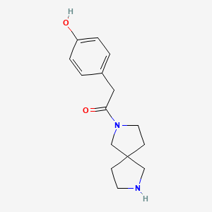 1-(2,7-Diazaspiro[4.4]nonan-2-yl)-2-(4-hydroxyphenyl)ethanone