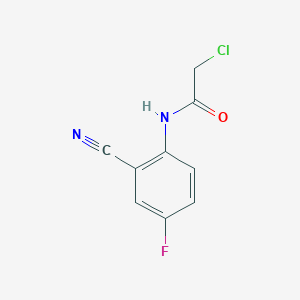 2-chloro-N-(2-cyano-4-fluorophenyl)acetamide