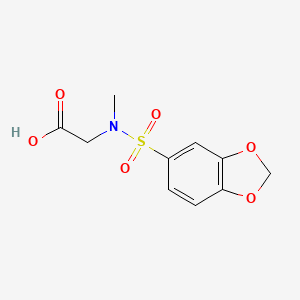 2-[1,3-Benzodioxol-5-ylsulfonyl(methyl)amino]acetic acid