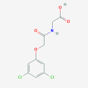 molecular formula C10H9Cl2NO4 B7627936 2-[[2-(3,5-Dichlorophenoxy)acetyl]amino]acetic acid 