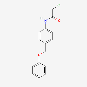 2-chloro-N-[4-(phenoxymethyl)phenyl]acetamide