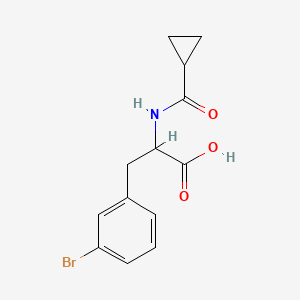 3-(3-Bromophenyl)-2-(cyclopropanecarbonylamino)propanoic acid