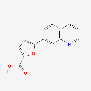 5-Quinolin-7-ylfuran-2-carboxylic acid