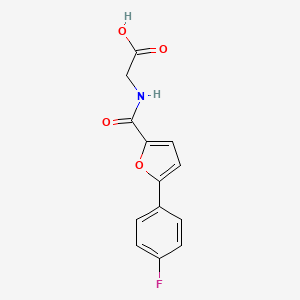 2-[[5-(4-Fluorophenyl)furan-2-carbonyl]amino]acetic acid
