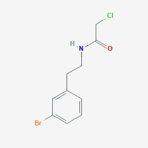 molecular formula C10H11BrClNO B7628150 N-(3-Bromophenethyl)-2-chloroacetamide 