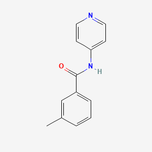 molecular formula C13H12N2O B7628162 Benzamide,3-methyl-n-4-pyridinyl- 