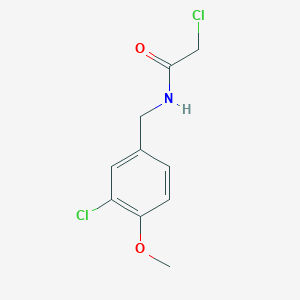 2-chloro-N-[(3-chloro-4-methoxyphenyl)methyl]acetamide
