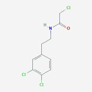 molecular formula C10H10Cl3NO B7628207 2-Chloro-N-(3,4-dichlorophenethyl)acetamide 