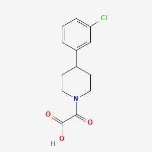 2-[4-(3-Chlorophenyl)piperidin-1-yl]-2-oxoacetic acid