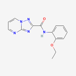 molecular formula C14H13N5O2 B7628251 N-(2-ethoxyphenyl)[1,2,4]triazolo[1,5-a]pyrimidine-2-carboxamide 