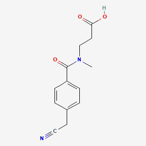 3-[[4-(Cyanomethyl)benzoyl]-methylamino]propanoic acid