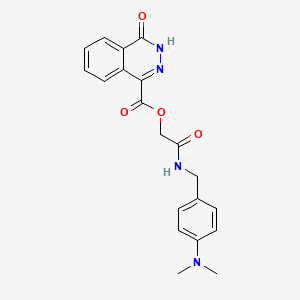 [2-[[4-(dimethylamino)phenyl]methylamino]-2-oxoethyl] 4-oxo-3H-phthalazine-1-carboxylate