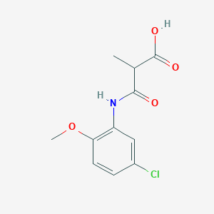 3-(5-Chloro-2-methoxyanilino)-2-methyl-3-oxopropanoic acid