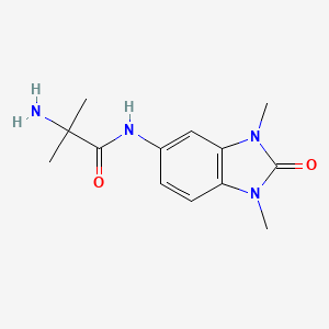 2-amino-N-(1,3-dimethyl-2-oxobenzimidazol-5-yl)-2-methylpropanamide