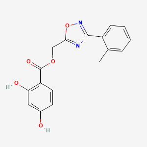 [3-(2-Methylphenyl)-1,2,4-oxadiazol-5-yl]methyl 2,4-dihydroxybenzoate