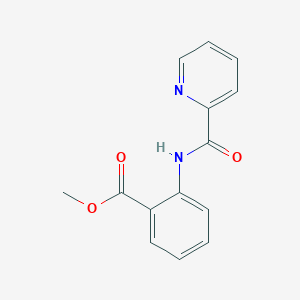 molecular formula C14H12N2O3 B7628399 Methyl 2-[(2-pyridinylcarbonyl)amino]benzoate 