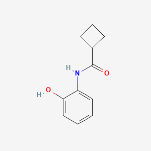 molecular formula C11H13NO2 B7628416 N-(2-hydroxyphenyl)cyclobutanecarboxamide 