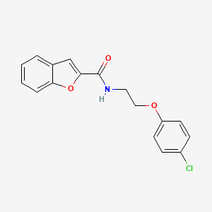 N-[2-(4-chlorophenoxy)ethyl]-1-benzofuran-2-carboxamide