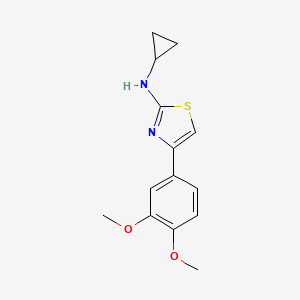 N-cyclopropyl-4-(3,4-dimethoxyphenyl)-1,3-thiazol-2-amine
