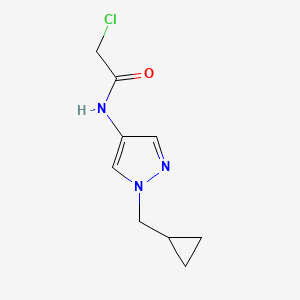 2-chloro-N-[1-(cyclopropylmethyl)pyrazol-4-yl]acetamide