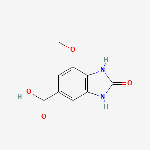 7-methoxy-2-oxo-2,3-dihydro-1H-1,3-benzodiazole-5-carboxylic acid