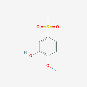 molecular formula C8H10O4S B7628536 5-Methanesulfonyl-2-methoxyphenol 