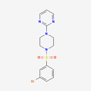 2-[4-(3-Bromophenyl)sulfonylpiperazin-1-yl]pyrimidine