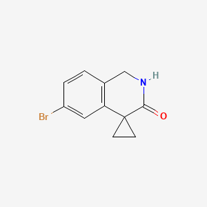 6'-bromo-2',3'-dihydro-1'H-spiro[cyclopropane-1,4'-isoquinoline]-3'-one