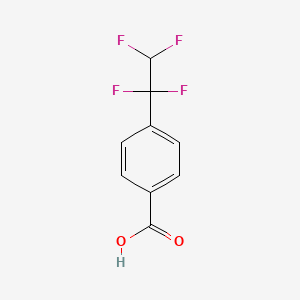 molecular formula C9H6F4O2 B7628625 4-(1,1,2,2-Tetrafluoroethyl)benzoic acid 