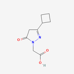 2-(3-cyclobutyl-5-oxo-4H-pyrazol-1-yl)acetic acid