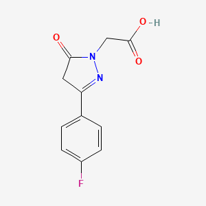 2-[3-(4-fluorophenyl)-5-oxo-4H-pyrazol-1-yl]acetic acid