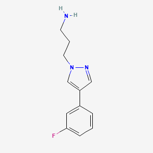 3-[4-(3-Fluoro-phenyl)-pyrazol-1-yl]-propylamine