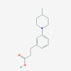 3-[3-(4-Methylpiperidin-1-yl)phenyl]propanoic acid