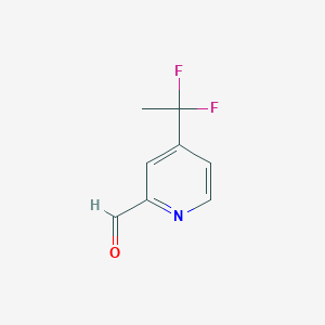 4-(1,1-Difluoroethyl)pyridine-2-carbaldehyde