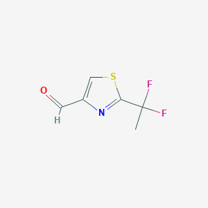 2-(1,1-Difluoroethyl)-1,3-thiazole-4-carbaldehyde