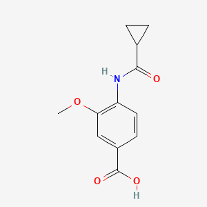 4-(Cyclopropanecarbonylamino)-3-methoxybenzoic acid