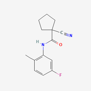 1-cyano-N-(5-fluoro-2-methylphenyl)cyclopentane-1-carboxamide