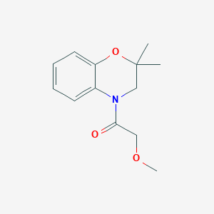 molecular formula C13H17NO3 B7628859 1-(2,2-dimethyl-3H-1,4-benzoxazin-4-yl)-2-methoxyethanone 