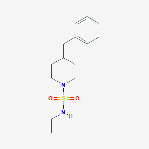 molecular formula C14H22N2O2S B7628876 4-benzyl-N-ethylpiperidine-1-sulfonamide 