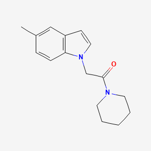 molecular formula C16H20N2O B7628883 2-(5-Methylindol-1-yl)-1-piperidin-1-ylethanone 