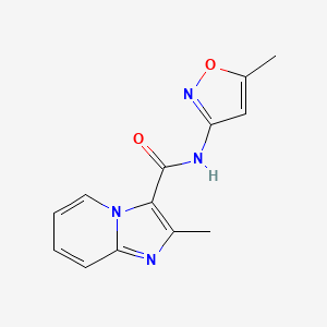 molecular formula C13H12N4O2 B7628905 2-methyl-N-(5-methyl-1,2-oxazol-3-yl)imidazo[1,2-a]pyridine-3-carboxamide 