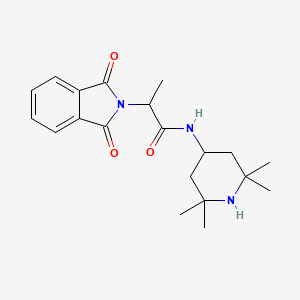 molecular formula C20H27N3O3 B7628913 2-(1,3-dioxoisoindol-2-yl)-N-(2,2,6,6-tetramethylpiperidin-4-yl)propanamide 