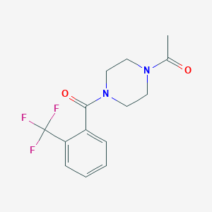 1-[4-[2-(Trifluoromethyl)benzoyl]piperazin-1-yl]ethanone