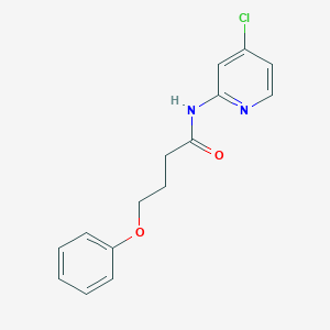 molecular formula C15H15ClN2O2 B7628943 N-(4-chloropyridin-2-yl)-4-phenoxybutanamide 