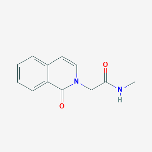 molecular formula C12H12N2O2 B7628969 N-methyl-2-(1-oxoisoquinolin-2-yl)acetamide 