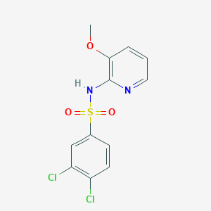 molecular formula C12H10Cl2N2O3S B7629044 3,4-dichloro-N-(3-methoxypyridin-2-yl)benzenesulfonamide 