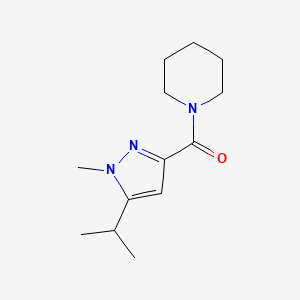 molecular formula C13H21N3O B7629117 (1-Methyl-5-propan-2-ylpyrazol-3-yl)-piperidin-1-ylmethanone 